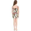 imageGirl Hawaiian Ruffle Top Jumpsuit Romper in Sunset Neon PastelSunset Neon Pastel