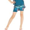 imageGirls Hawaiian Athletic Sportswear Tennis Shorts with Builtin Tights in Floral PatternsCrayon Palms Green