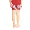 imageGirls Hawaiian Athletic Sportswear Tennis Shorts with Builtin Tights in Floral PatternsLotus and Orchid Red