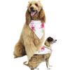 imageHawaiian Matching Pattern Dog Aloha Shirt in Pink Hibiscus Vine in White Size LargeBandana in Pink Hibiscus White