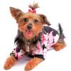 imageHawaiian Matching Pattern Dog Aloha Shirt in Pink Hibiscus Vine in White Size LargePink Hibiscus Vine in Black