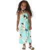 imageMatchable Family Hawaiian Luau Men Women Girl Boy Clothes in Pineapple Garden TurquoiseGirl Halter