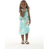 imageMatchable Family Hawaiian Luau Men Women Girl Boy Clothes in Pineapple Garden TurquoiseGirl Round Neck Ruffle