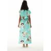 imageMatchable Family Hawaiian Luau Men Women Girl Boy Clothes in Pineapple Garden TurquoiseWomen Cap Sleeve