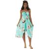 imageMatchable Family Hawaiian Luau Men Women Girl Boy Clothes in Pineapple Garden TurquoiseWomen Halter