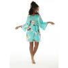 imageMatchable Family Hawaiian Luau Men Women Girl Boy Clothes in Pineapple Garden TurquoiseWomen Kimono Cardigan
