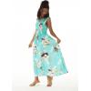 imageMatchable Family Hawaiian Luau Men Women Girl Boy Clothes in Pineapple Garden TurquoiseWomen Maxi Tank