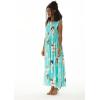 imageMatchable Family Hawaiian Luau Men Women Girl Boy Clothes in Pineapple Garden TurquoiseWomen Maxi Tank