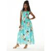 imageMatchable Family Hawaiian Luau Men Women Girl Boy Clothes in Pineapple Garden TurquoiseWomen Maxi Tank