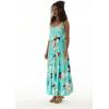 imageMatchable Family Hawaiian Luau Men Women Girl Boy Clothes in Pineapple Garden TurquoiseWomen Maxi Tiered
