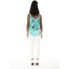 imageMatchable Family Hawaiian Luau Men Women Girl Boy Clothes in Pineapple Garden TurquoiseWomen Spaghetti Tank Top