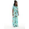 imageMatchable Family Hawaiian Luau Men Women Girl Boy Clothes in Pineapple Garden TurquoiseWomen Wide Legged With Pockets Jumpsuit