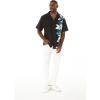 imageMatchable Family Hawaiian Luau Men Women Girl Boy Clothes in Watercolor Orchid in Black TurquoiseMen Short Sleeve Side