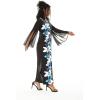 imageMatchable Family Hawaiian Luau Men Women Girl Boy Clothes in Watercolor Orchid in Black TurquoiseWomen Maxi Tank With Sleeve
