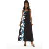 imageMatchable Family Hawaiian Luau Men Women Girl Boy Clothes in Watercolor Orchid in Black TurquoiseWomen Sweet Heart Maxi