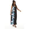 imageMatchable Family Hawaiian Luau Men Women Girl Boy Clothes in Watercolor Orchid in Black TurquoiseWomen Sweet Heart Maxi