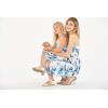 imageMatching Hawaiian Luau Mother Daughter Halter Dress in Hibiscus BlueDay Dream Bloom