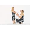 imageMatching Hawaiian Luau Mother Daughter Halter Dress in Hibiscus BlueMidnight Bloom
