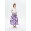imageWomens Hawaiian Luau Muumuu Flare SkirtVintage Hibiscus Purple