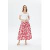 imageWomens Hawaiian Luau Muumuu Flare SkirtVintage Hibiscus Red