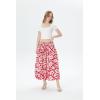 imageWomens Hawaiian Luau Muumuu Flare SkirtVintage Hibiscus Red