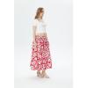 imageWomens Hawaiian Luau Muumuu Flare SkirtVintage Hibiscus Red