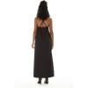 imageWomens Hawaiian Luau Watercolor Orchid Maxi Sweetheart DressWatercolor Orchid Black Turquoise