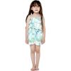 imageGirl Hawaiian Ruffle Top Jumpsuit Romper in Orchid BreezeOrchid Breeze White
