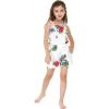 imageGirl Hawaiian Ruffle Top Jumpsuit Romper in Pretty Tropical Hot PinkPretty Tropical White