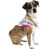 Bandana in Pink Hibiscus Turquoise