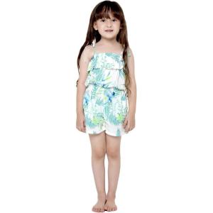 imageGirl Hawaiian Ruffle Top Jumpsuit Romper in Orchid BreezeOrchid Breeze White