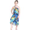 imageGirl Hawaiian Halter Dress in Blue SunsetBlue Sunset