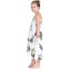 imageGirl Hawaiian Halter Dress in Palm Green LeafPalm Green Leaf