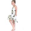 imageGirl Hawaiian Halter Dress in Palm Green LeafPalm Green Leaf