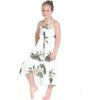 imageGirl Hawaiian Halter Dress in Palm Green LeafPalm Green Leaf