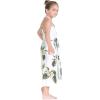 imageGirl Hawaiian Halter Dress in Palm Green LeafPalm Green Leaf