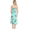 imageGirl Hawaiian Halter Dress in Palm Green LeafTurquoise Palm Orchid
