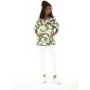 imageHawaiian Print Cotton 2 Pockets Scrub Top in Flamingo in LoveBird of Paradise