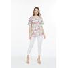 imageHawaiian Print Cotton 2 Pockets Scrub Top in Flamingo in LoveFlamingo in Love