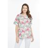 imageHawaiian Print Cotton 2 Pockets Scrub Top in Flamingo in LoveFlamingo in Love