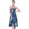 imageMatching Hawaiian Luau Mother Daughter Halter Dress in Sunset BlueSunset Blue