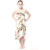 imageGirl Hawaiian Halter Dress in Cream RafelsiaCream Rafelsia