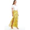 imageLady High Slit Wide Leg Pants in Pineapple GardenGarden Poppy Yellow