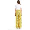 imageLady High Slit Wide Leg Pants in Pineapple GardenGarden Poppy Yellow