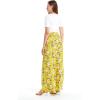 imageLady High Slit Wide Leg Pants in Pineapple GardenGarden Poppy Yellow