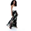 imageLady High Slit Wide Leg Pants in Pineapple GardenPineapple Garden Black