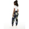 imageWomens Hawaiian Print Jogger Pants in Pineapple Garden NavyPineapple Garden Navy