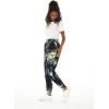 imageWomens Hawaiian Print Jogger Pants in Pineapple Garden NavyPineapple Garden Navy
