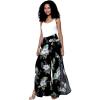 imageLady High Slit Wide Leg Pants in Pineapple GardenPineapple Garden Black