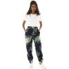 imageWomens Hawaiian Print Jogger Pants in Pineapple Garden NavyPineapple Garden Navy